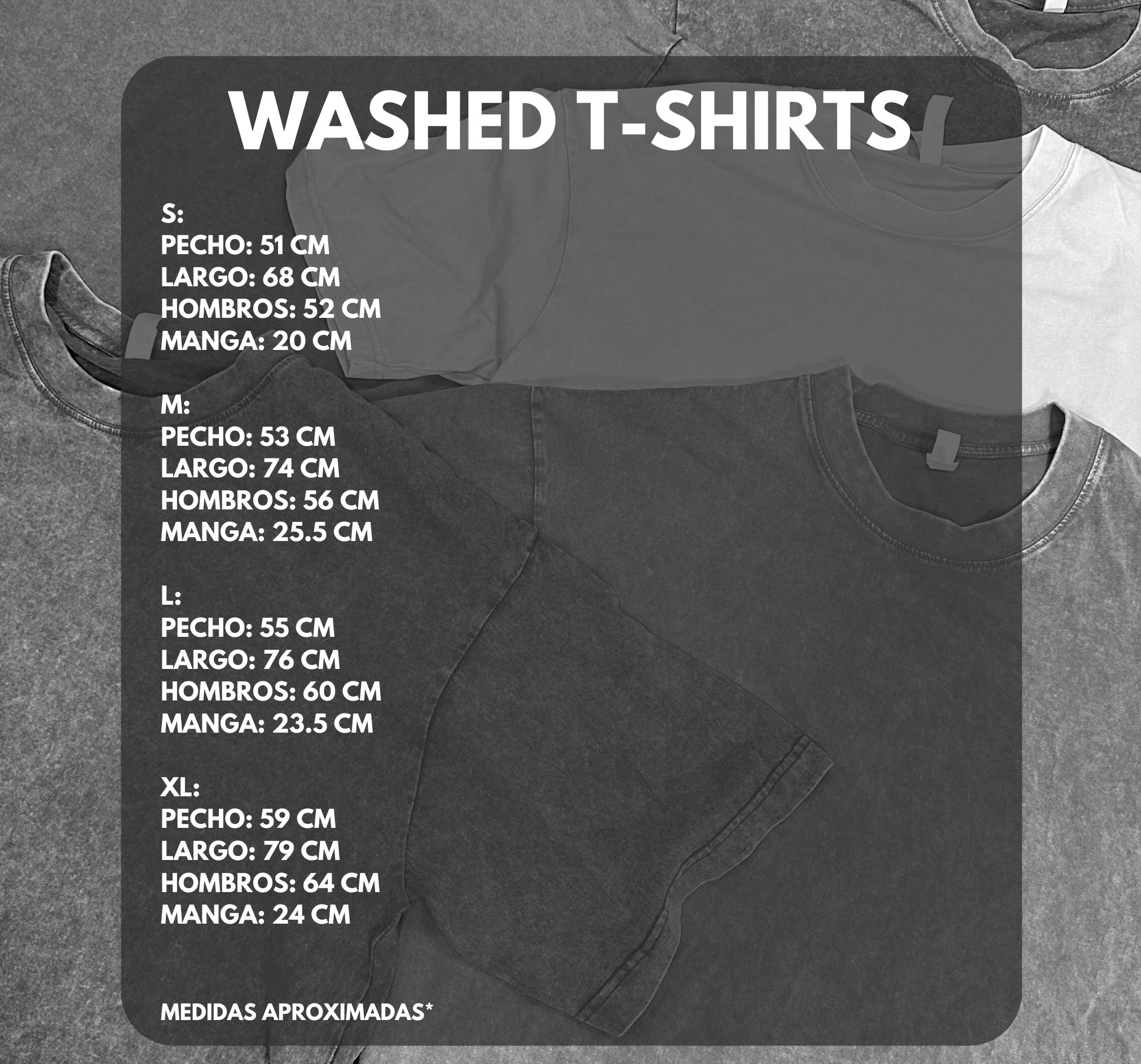 Camiseta Oversize Washed - 230 gramos