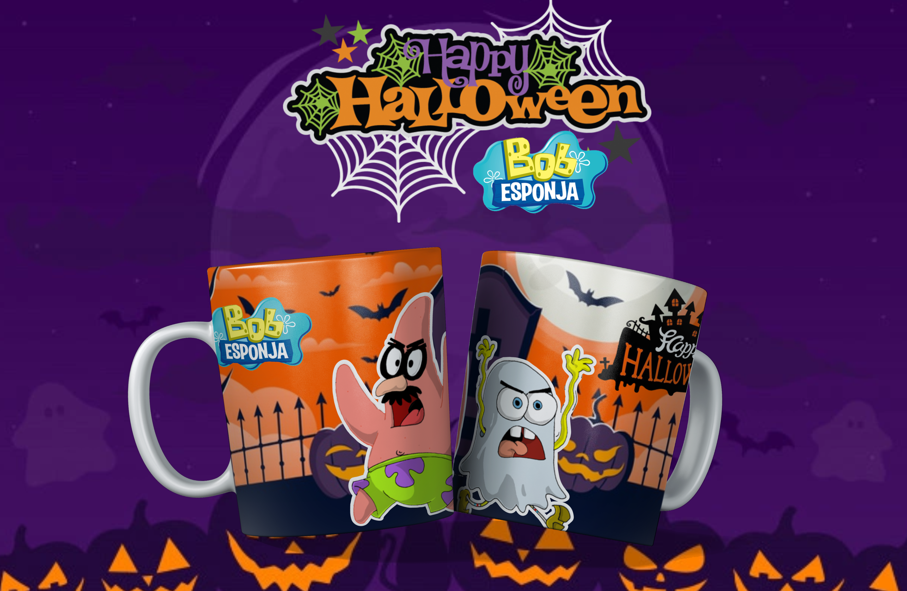 TAZAS DE BOB ESPONJA