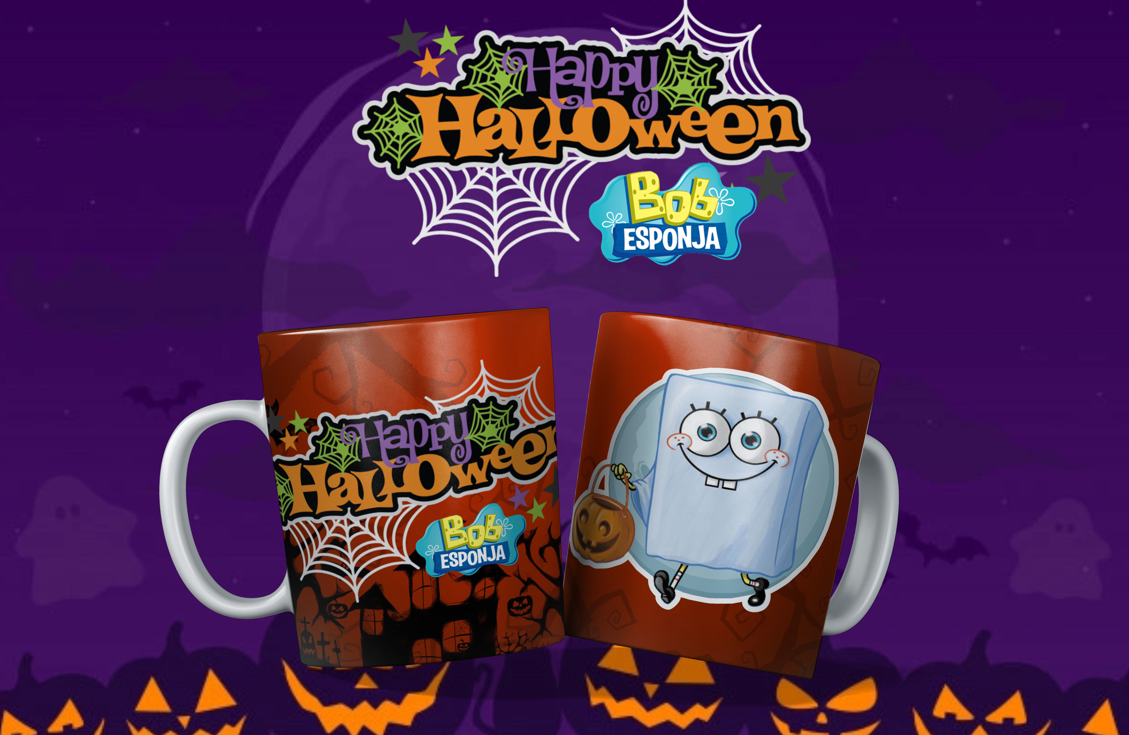 TAZAS DE BOB ESPONJA